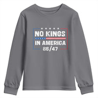 No Kings in America Youth Sweatshirt 86 47 Impeach 47