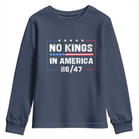 No Kings in America Youth Sweatshirt 86 47 Impeach 47