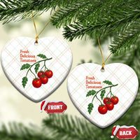 Subtle FDT Ceramic Ornament Fresh Delicious Tomatoes Retro Tomato Vine Graphic Political Humor