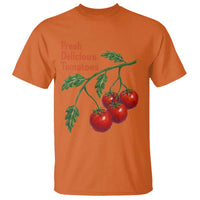 Subtle FDT T Shirt Fresh Delicious Tomatoes Retro Tomato Vine Graphic Political Humor