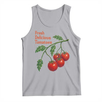 Subtle FDT Tank Top Fresh Delicious Tomatoes Retro Tomato Vine Graphic Political Humor