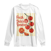Subtle FDT Long Sleeve Shirt Fresh Delicious Tomatoes Striped Retro Vintage 80s Subtle FDT