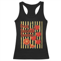 Subtle FDT Racerback Tank Top Fresh Delicious Tomatoes Striped Retro Vintage 80s Subtle FDT