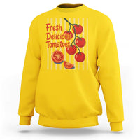 Subtle FDT Sweatshirt Fresh Delicious Tomatoes Striped Retro Vintage 80s Subtle FDT