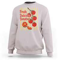 Subtle FDT Sweatshirt Fresh Delicious Tomatoes Striped Retro Vintage 80s Subtle FDT