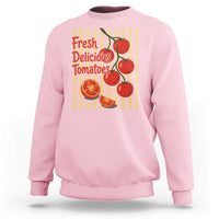 Subtle FDT Sweatshirt Fresh Delicious Tomatoes Striped Retro Vintage 80s Subtle FDT