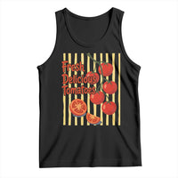 Subtle FDT Tank Top Fresh Delicious Tomatoes Striped Retro Vintage 80s Subtle FDT