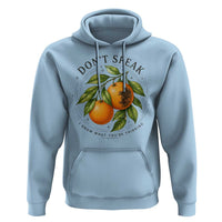 Subtle FDT Hoodie Dont Speak Orange Graphic Retro Vintage