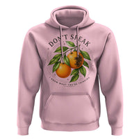 Subtle FDT Hoodie Dont Speak Orange Graphic Retro Vintage