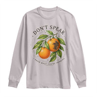 Subtle FDT Long Sleeve Shirt Dont Speak Orange Graphic Retro Vintage