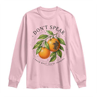 Subtle FDT Long Sleeve Shirt Dont Speak Orange Graphic Retro Vintage