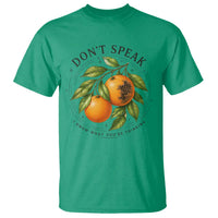 Subtle FDT T Shirt Dont Speak Orange Graphic Retro Vintage