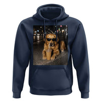Funny Golden Retriever Iced Coffee Hoodie Grunge Silly Meme Graphic Funny Dog Lover