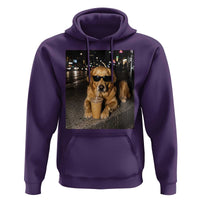Funny Golden Retriever Iced Coffee Hoodie Grunge Silly Meme Graphic Funny Dog Lover