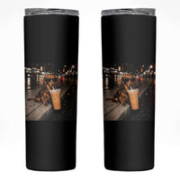 Dachshund Iced Coffee Skinny Tumbler Grunge Meme Graphic Funny Weiner Dog Lovers Dad