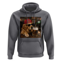Funny Golden Retriever Drinking Beer Hoodie Silly Dog Meme Graphic Sarcastic Gift