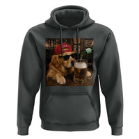 Funny Golden Retriever Drinking Beer Hoodie Silly Dog Meme Graphic Sarcastic Gift