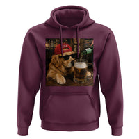 Funny Golden Retriever Drinking Beer Hoodie Silly Dog Meme Graphic Sarcastic Gift