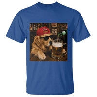 Funny Golden Retriever Drinking Beer T Shirt Silly Dog Meme Graphic Sarcastic Gift