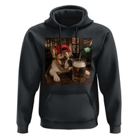 French Bulldog Drinking Beer Hoodie Silly Dog Meme Graphic Sarcastic Gift