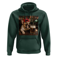 French Bulldog Drinking Beer Hoodie Silly Dog Meme Graphic Sarcastic Gift