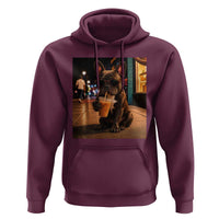 French Bulldog Iced Coffee Hoodie Grunge Frenchie Graphic Funny Dog Lover