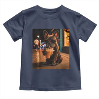 French Bulldog Iced Coffee Toddler T Shirt Grunge Frenchie Graphic Funny Dog Lover