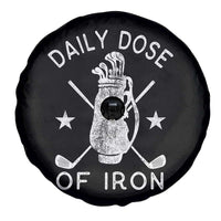 Funny Golfer Spare Tire Cover Daily Dose of Iron Golf