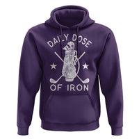 Funny Golfer Hoodie Daily Dose of Iron Golf