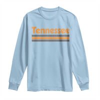 Vintage Tennessee Long Sleeve Shirt Retro Classic TN Orange Print Retro Three Stripe