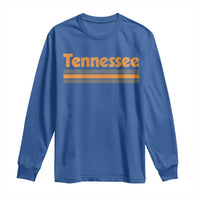 Vintage Tennessee Long Sleeve Shirt Retro Classic TN Orange Print Retro Three Stripe