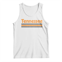 Vintage Tennessee Tank Top Retro Classic TN Orange Print Retro Three Stripe
