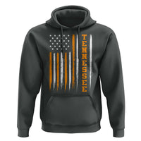 Vintage Tennessee Hoodie Retro Classic TN Orange Print Retro American Flag
