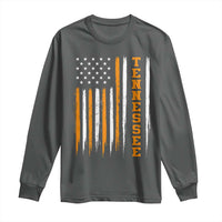Vintage Tennessee Long Sleeve Shirt Retro Classic TN Orange Print Retro American Flag