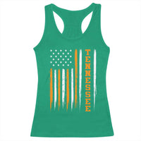 Vintage Tennessee Racerback Tank Top Retro Classic TN Orange Print Retro American Flag