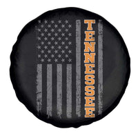 Vintage Tennessee Spare Tire Cover Retro Orange TN American Flag Patriotic US State