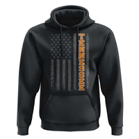 Vintage Tennessee Hoodie Retro Orange TN American Flag Patriotic US State