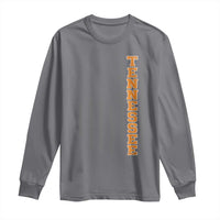 Vintage Tennessee Long Sleeve Shirt Retro Orange TN American Flag Patriotic US State