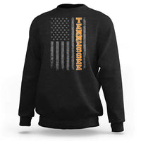 Vintage Tennessee Sweatshirt Retro Orange TN American Flag Patriotic US State