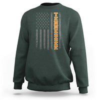 Vintage Tennessee Sweatshirt Retro Orange TN American Flag Patriotic US State