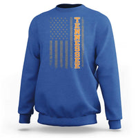 Vintage Tennessee Sweatshirt Retro Orange TN American Flag Patriotic US State
