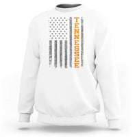 Vintage Tennessee Sweatshirt Retro Orange TN American Flag Patriotic US State