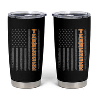 Vintage Tennessee Tumbler Cup Retro Orange TN American Flag Patriotic US State