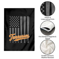 Vintage Tennessee Garden Flag Retro Classic TN Orange Print Retro Baseball American US Flag