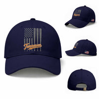 Vintage Tennessee Baseball Cap Retro Classic TN Orange Print Retro Baseball American US Flag