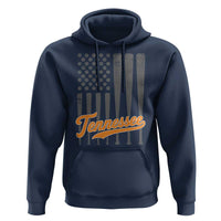 Vintage Tennessee Hoodie Retro Classic TN Orange Print Retro Baseball American US Flag