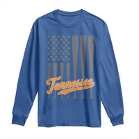 Vintage Tennessee Long Sleeve Shirt Retro Classic TN Orange Print Retro Baseball American US Flag
