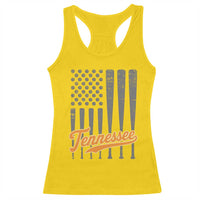Vintage Tennessee Racerback Tank Top Retro Classic TN Orange Print Retro Baseball American US Flag TS10