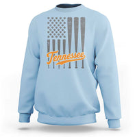 Vintage Tennessee Sweatshirt Retro Classic TN Orange Print Retro Baseball American US Flag