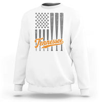 Vintage Tennessee Sweatshirt Retro Classic TN Orange Print Retro Baseball American US Flag